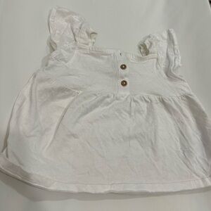Carter’s White Ruffled Baby Top